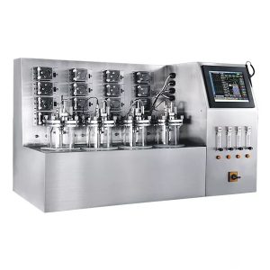 večkratni vzporedni sistem bioreaktorjev s steklenimi fermentorji